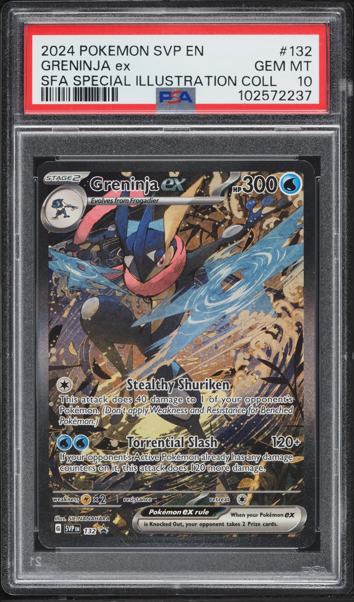 2024 Pokemon SV Promo Shrouded Fable Special Illustration Full Art Greninja ex #132 PSA 10 GEM