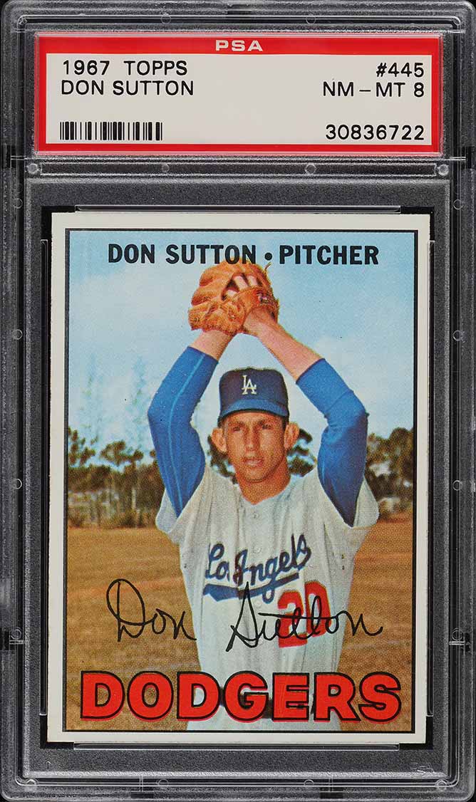1967 Topps Don Sutton #445 PSA 8 NM-MT