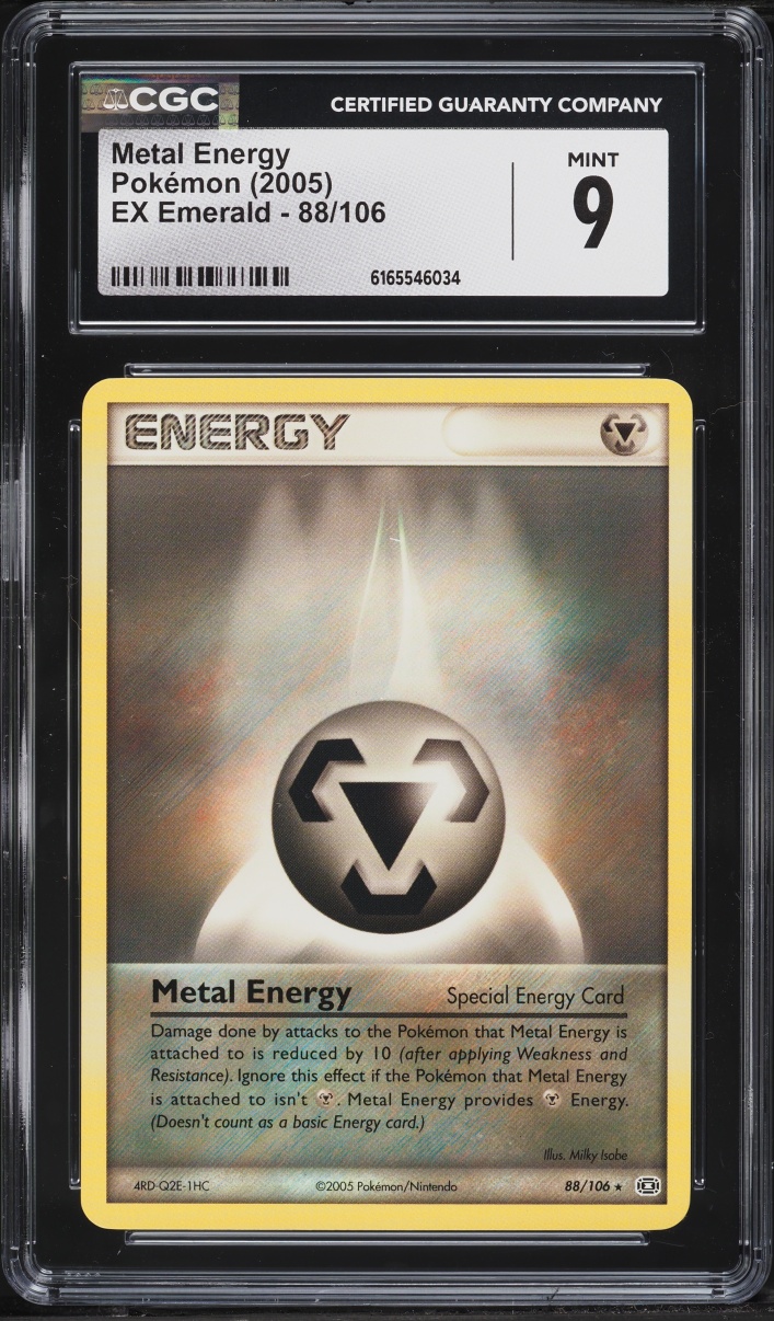 2005 Pokemon Ex Emerald Metal Energy #88 CGC 9 MINT