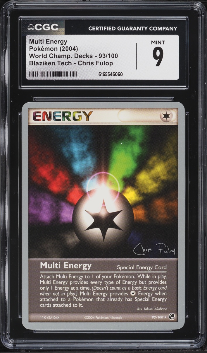 2004 Pokemon World Championships Decks Blaziken Tech Chris Fulop Multi Energy #93 CGC 9 MINT