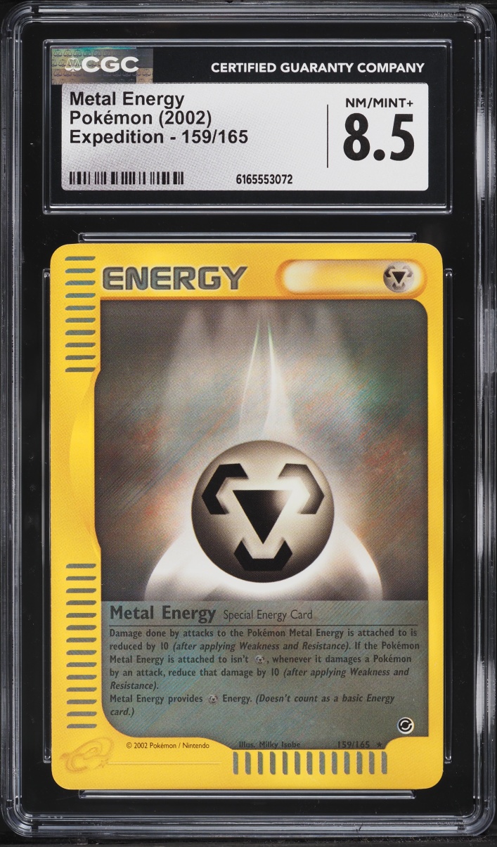 2002 Pokemon Expedition Metal Energy #159 CGC 8.5 NM-MT+