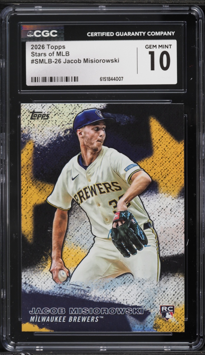2026 Topps Stars Of MLB Jacob Misiorowski ROOKIE #SMLB-26 CGC 10 GEM MINT