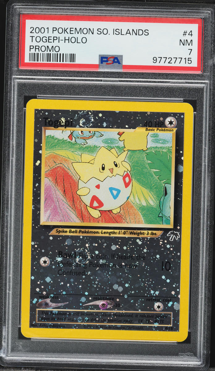 2001 Pokemon Southern Islands Promo Holo Togepi #4 PSA 7 NRMT