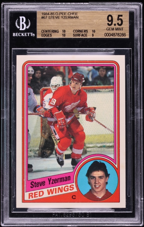1984 O-Pee-Chee Hockey Steve Yzerman ROOKIE #67 BGS 9.5 GEM MINT - Photo 1