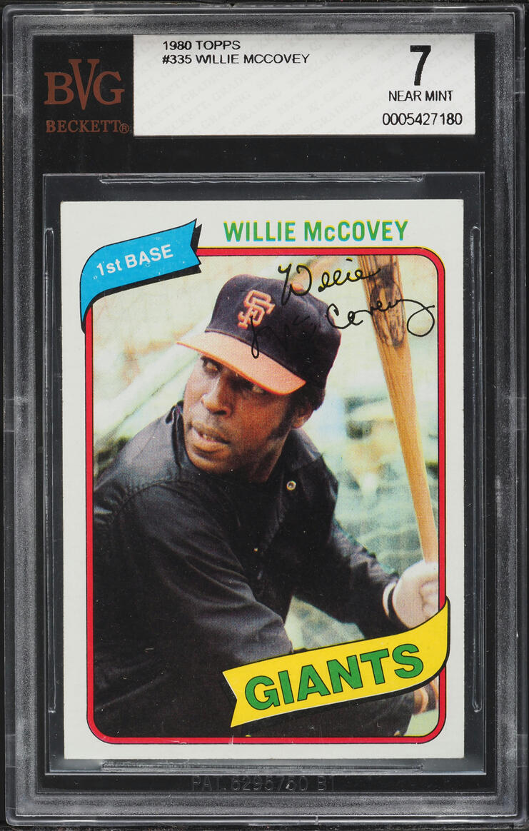 1980 Topps Willie McCovey #335 BVG 7 NRMT