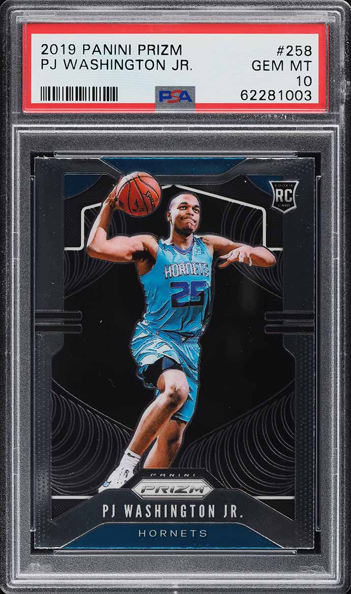 2019 Panini Prizm PJ Washington Jr. ROOKIE #258 PSA 10 GEM MINT
