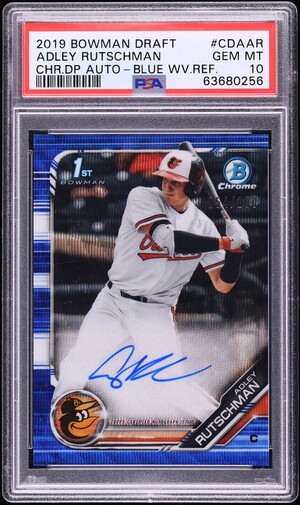 2022 Panini Three and Two Gold Adley Rutschman ROOKIE PATCH AUTO