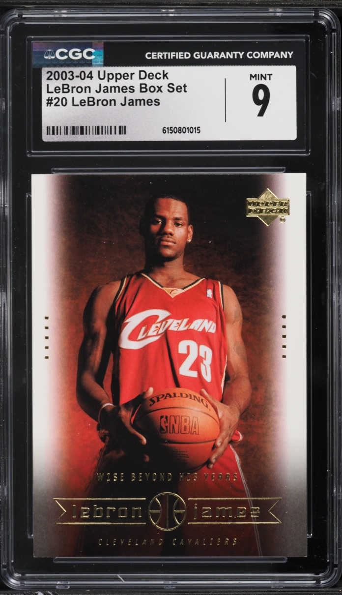 2003 Upper Deck Box Set LeBron James ROOKIE #20 CGC 9 MINT