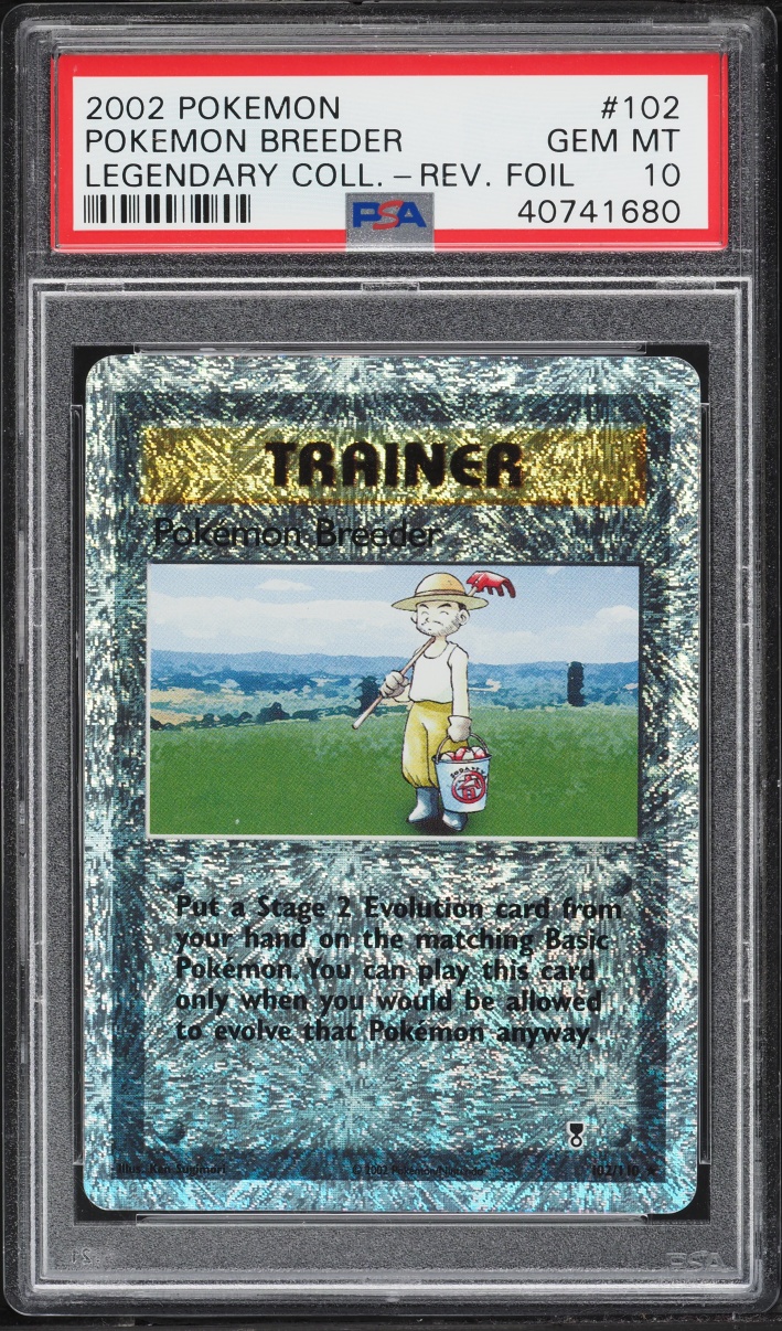 2002 Pokemon Legendary Collection Reverse Holo Pokemon Breeder #102 PSA 10 GEM MINT