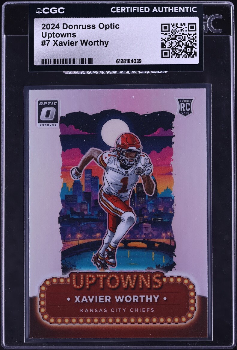 2024 Donruss Optic Uptowns Xavier Worthy ROOKIE #7 CGC AUTH