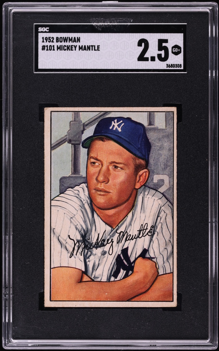 1952 Bowman Mickey Mantle #101 SGC 2.5 GD+