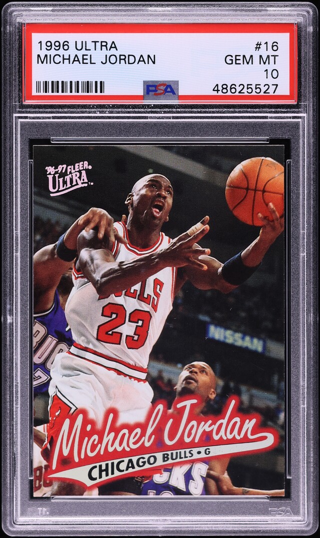1996 Ultra Basketball Michael Jordan #16 PSA 10 GEM MINT