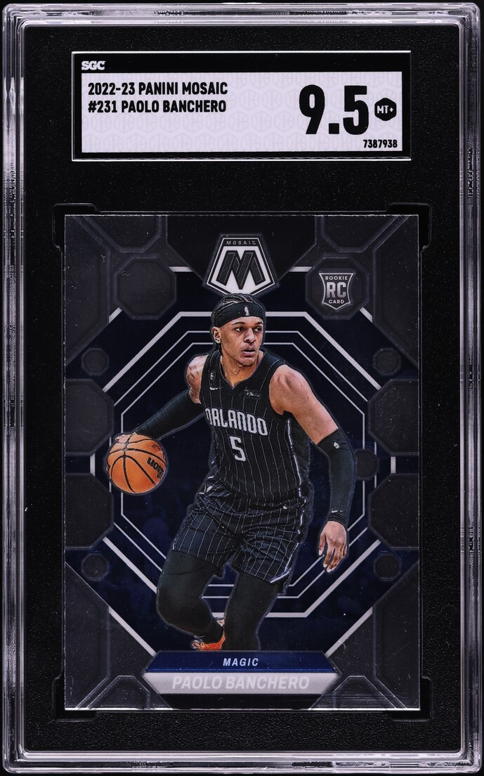 2022 Panini Mosaic Paolo Banchero ROOKIE #231 SGC 9.5 MINT+