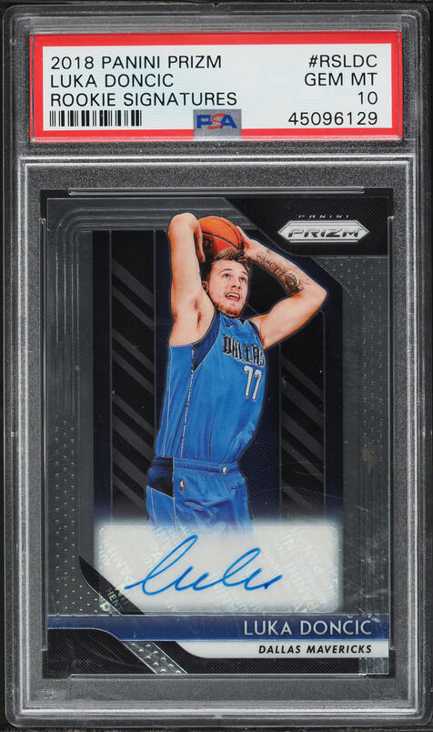 2018 Select Courtside Silver Prizm Luka Doncic ROOKIE #229 BGS 9