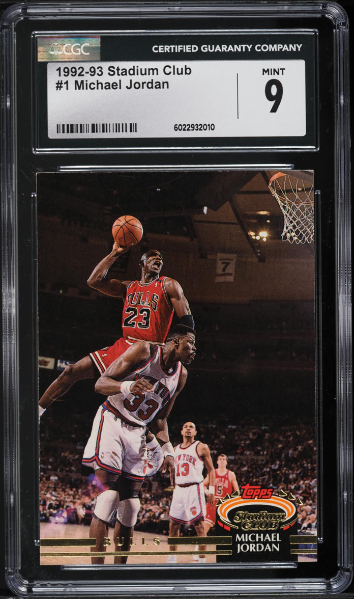 1992 Stadium Club Michael Jordan #1 CGC 9 MINT