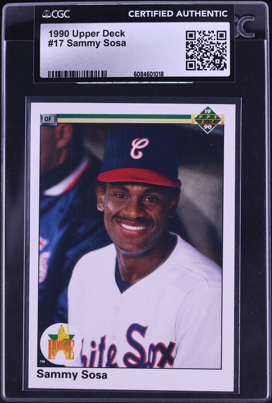 1990 Upper Deck Sammy Sosa ROOKIE #17 CGC AUTH