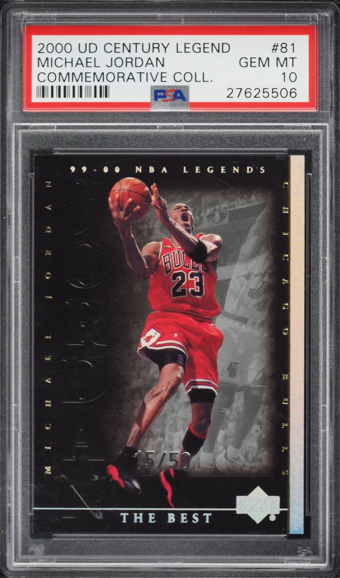 1999 Upper Deck Legends Commemorative Collection Michael Jordan /50 #81 PSA 10 GEM MINT