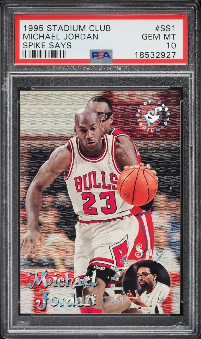 1995 Stadium Club Spike Says Michael Jordan #SS1 PSA 10 GEM MINT