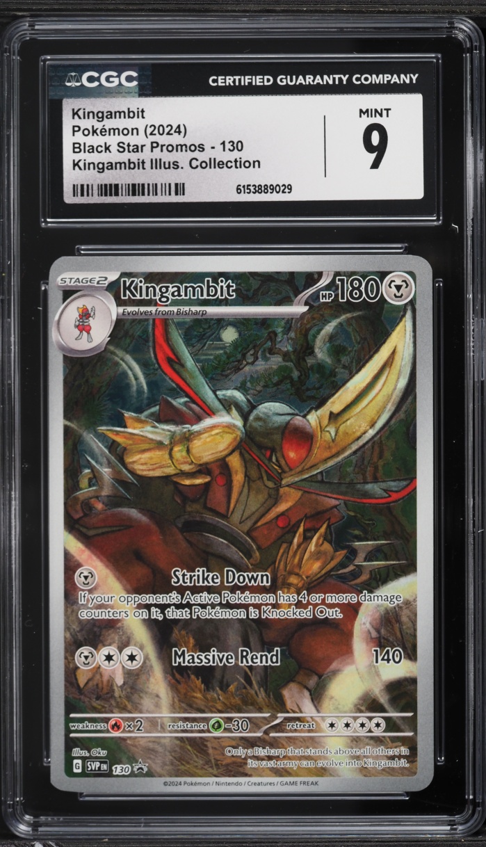 2024 Pokemon Scarlet & Violet Promo Illustration Collection Alt Art Kingambit #130 CGC 9 MINT