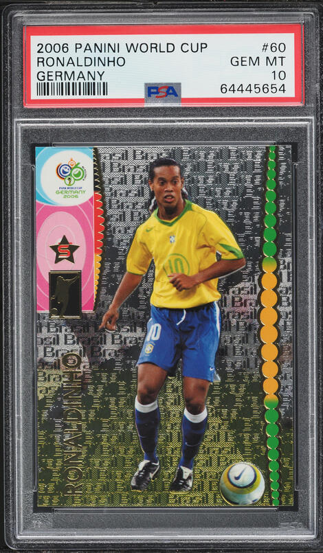 Carte Panini Megacracks Barca Campeones 2004-05 #22 Ronaldinho - État Near Mint, Originale