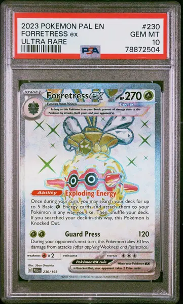2023 Pokemon Scarlet & Violet Paldea Evolved #230/193 Forretress ex PSA 10
