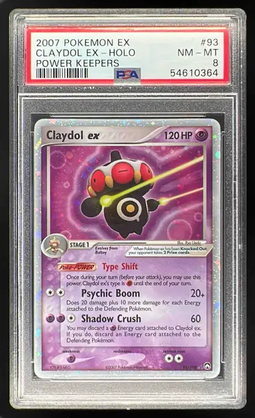 2007 Pokemon EX Power Keepers #93/108 Claydol ex PSA 8