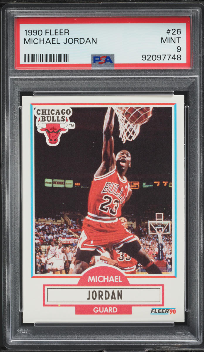1990 Fleer Basketball Michael Jordan #26 PSA 9 MINT