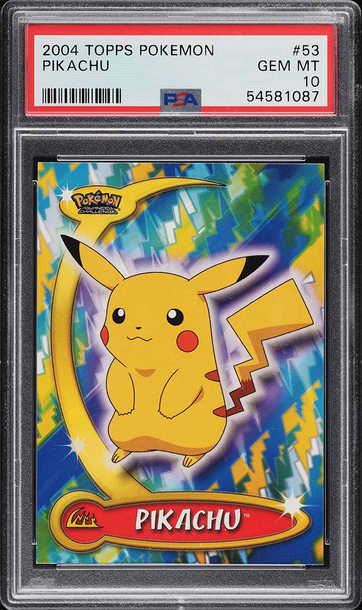 2004 Pokemon Japanese Weekly Pikachu, Torchic, & Mudkip #52 BGS