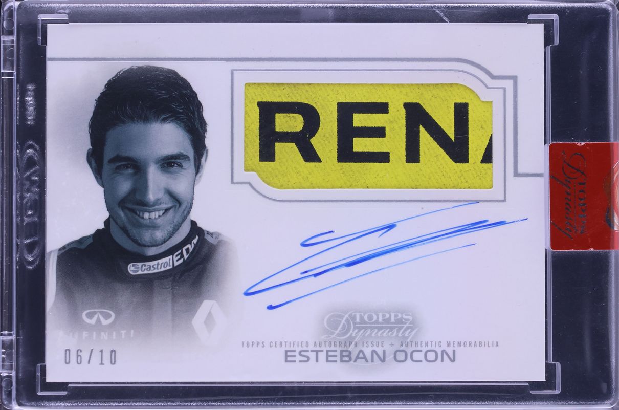 2020 Topps Dynasty Formula 1 F1 Glove Esteban Ocon PATCH AUTO /10 CGC AUTH