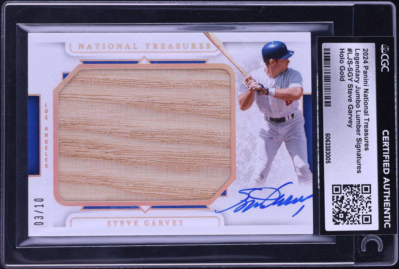 2024 National Treasures Legendary Holo Gold Steve Garvey PATCH AUTO /10