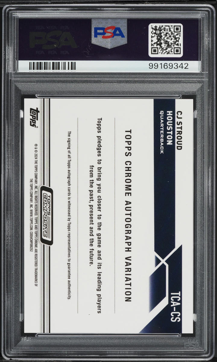 2023 Topps Chrome Composite C.J. Stroud ROOKIE AUTO #TCACS PSA 10 GEM MINT