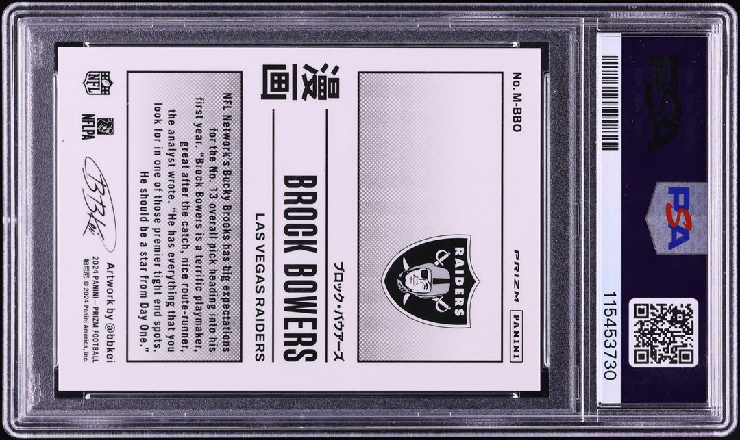 2024 Panini Prizm Manga Horizontal Brock Bowers ROOKIE #MBBO