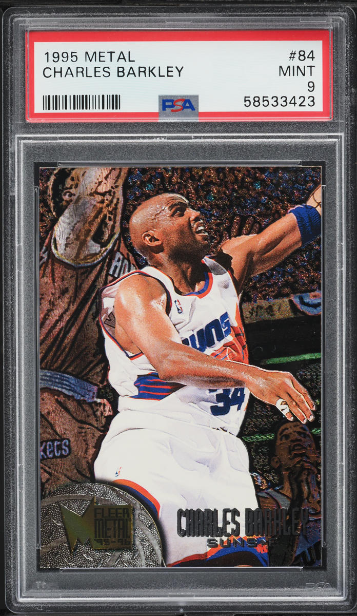 1995 Metal Basketball Charles Barkley #84 PSA 9 MINT