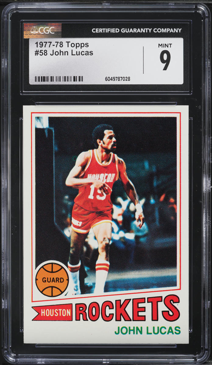 1977 Topps Basketball John Lucas #58 CGC 9 MINT