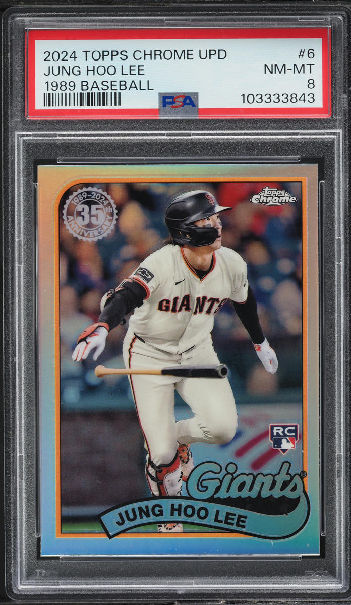 2024 Topps Chrome Update '89 Jung Hoo Lee ROOKIE #89CU-6 PSA 8 NM-MT
