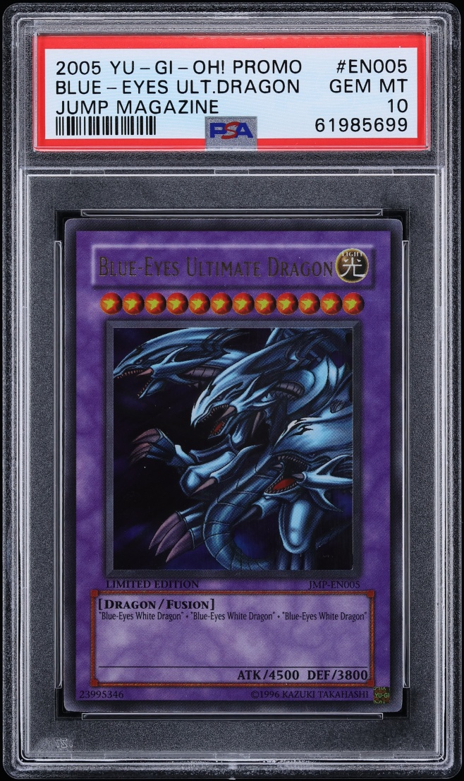 2005 Yu-Gi-Oh! Promo Jump Magazine Blue Eyes Ultimate Dragon #EN005 PSA 10 GEM MINT