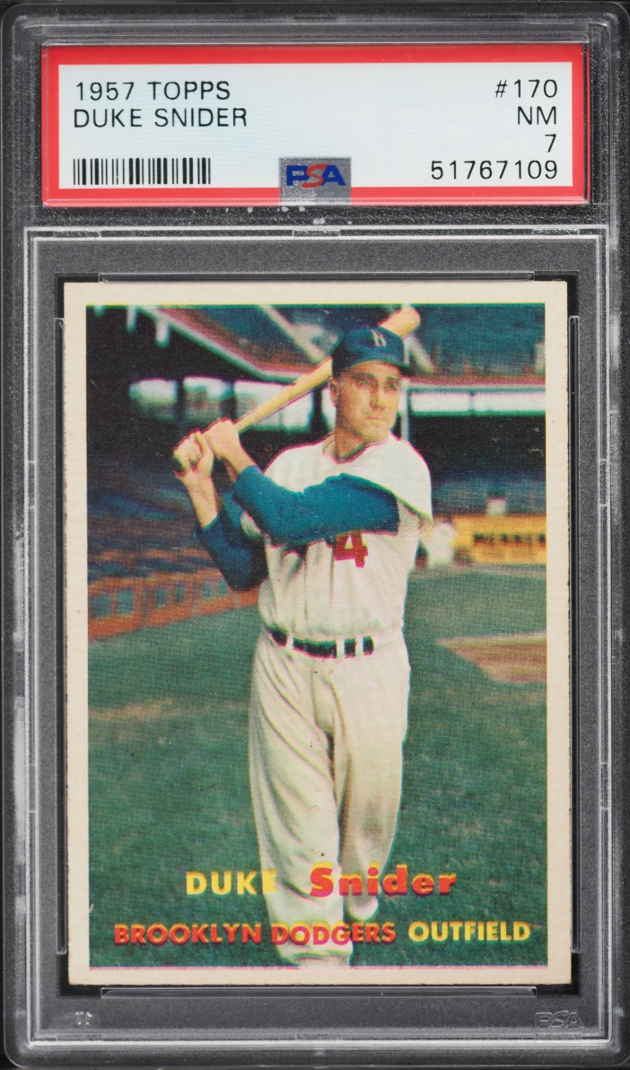1957 Topps Duke Snider #170 PSA 7 NRMT