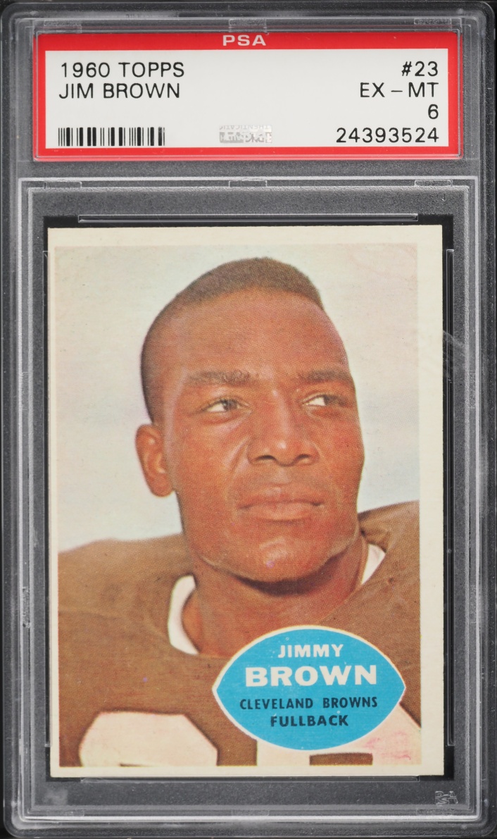 1960 Topps Football Jim Brown #23 PSA 6 EXMT