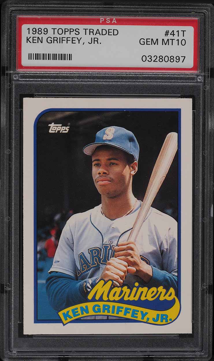 その他 Ken Griffey Jr RC 1989 Topps Traded Tiff 1989 Topps Traded Tiffany Ken Griffey Jr. ROOKIE #41T PSA 9