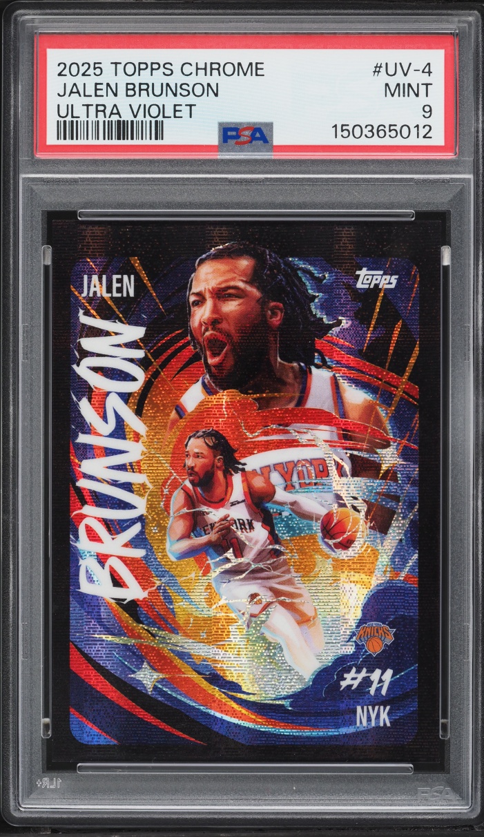 2025 Topps Chrome Ultra Violet Jalen Brunson #UV-4 PSA 9 MINT