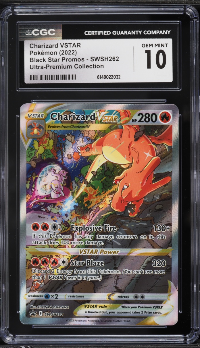 2022 Pokemon Sword & Shield Promo Ultra Premium Charizard VSTAR #SWSH262 CGC 10 GEM MINT