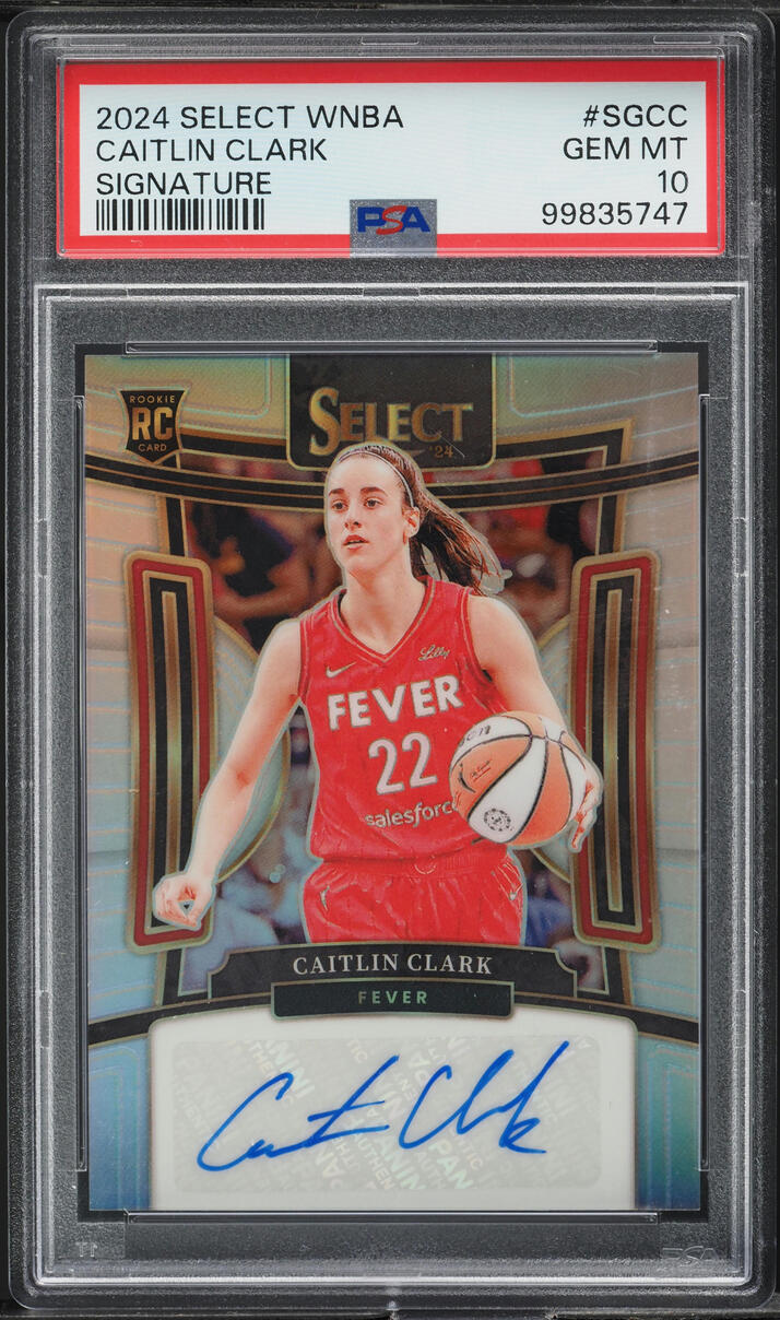 2024 Select WNBA Signatures Caitlin Clark ROOKIE AUTO SGCC PSA 10 GEM