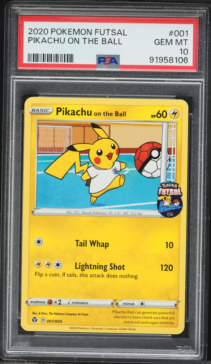 2020 Pokemon Sword & Shield Futsal Pikachu On The Ball #1 PSA 10 GEM MINT