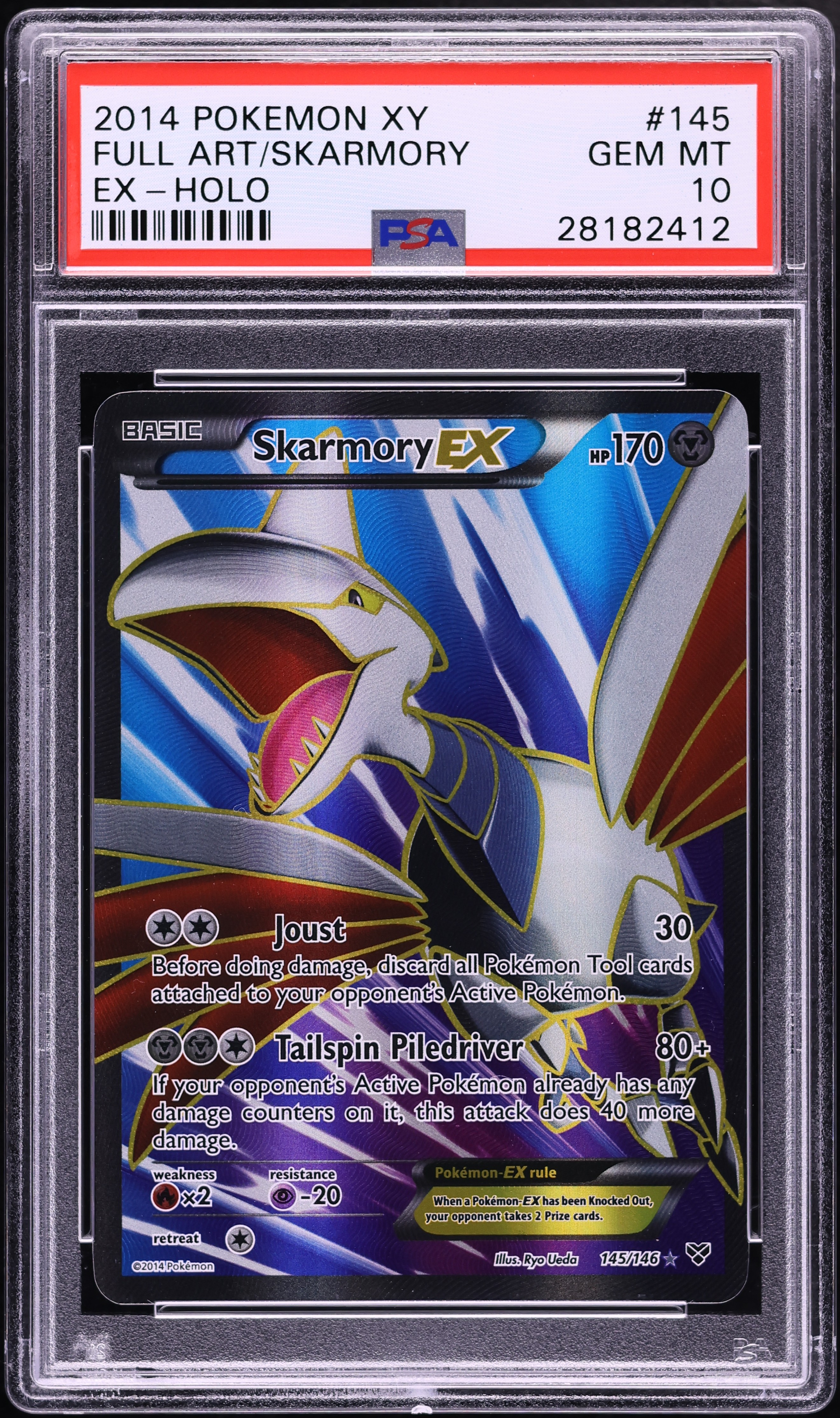 2014 Pokemon XY Full Art Skarmory EX #145 PSA 10 GEM MINT on Fanatics ...