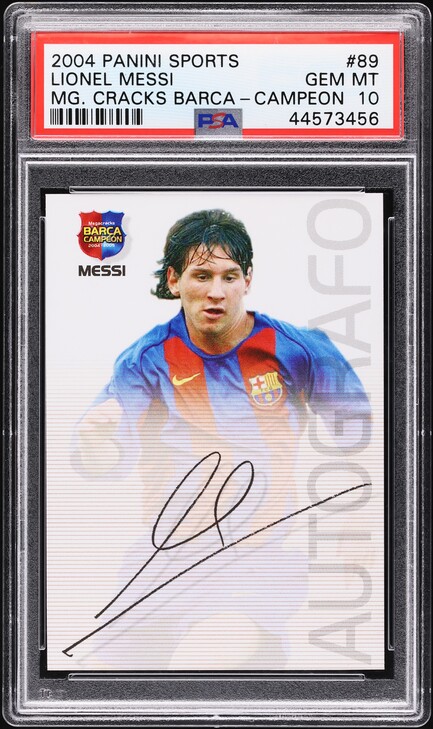 2004 Panini Sports Mega Cracks La Liga Lionel Messi ROOKIE