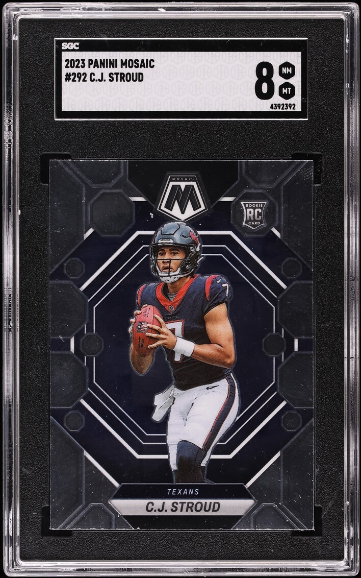 2023 Panini Mosaic CJ Stroud ROOKIE #292 SGC 8 NM-MT
