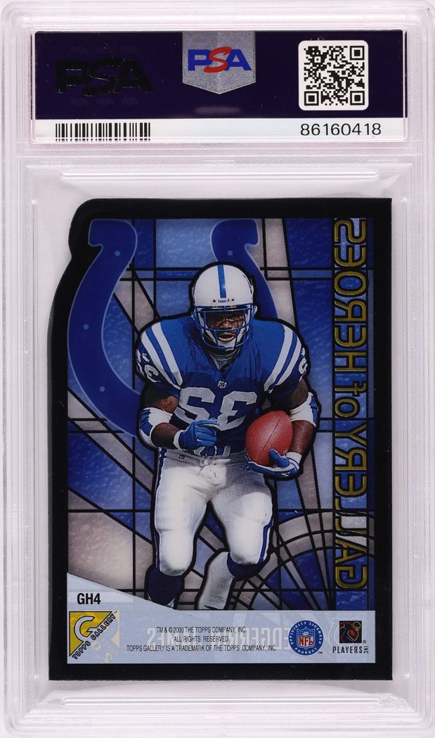 2000 Topps Gallery Gallery Of Heroes Edgerrin James #GH4 PSA 10 GEM MINT