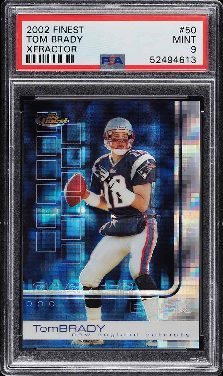 2002 Finest Xfractor Tom Brady /20 #50 PSA 9 MINT