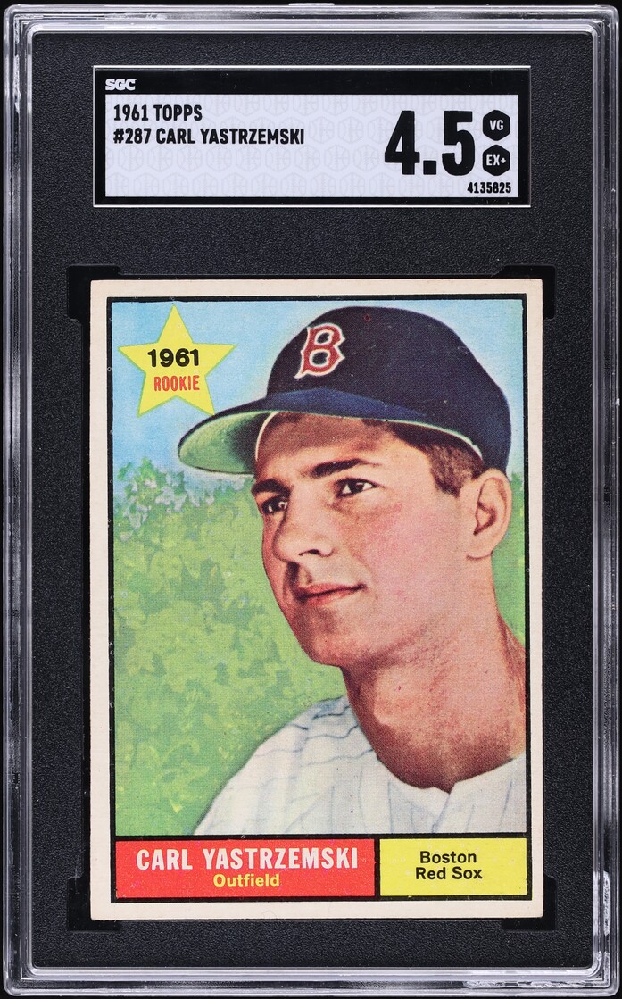 1961 Topps Carl Yastrzemski ROOKIE #287 SGC 4.5 VGEX+
