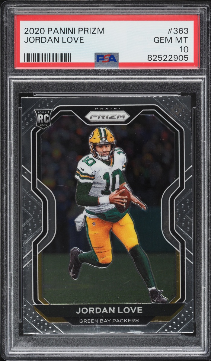 2020 Panini Prizm Jordan Love ROOKIE #363 PSA 10 GEM MINT